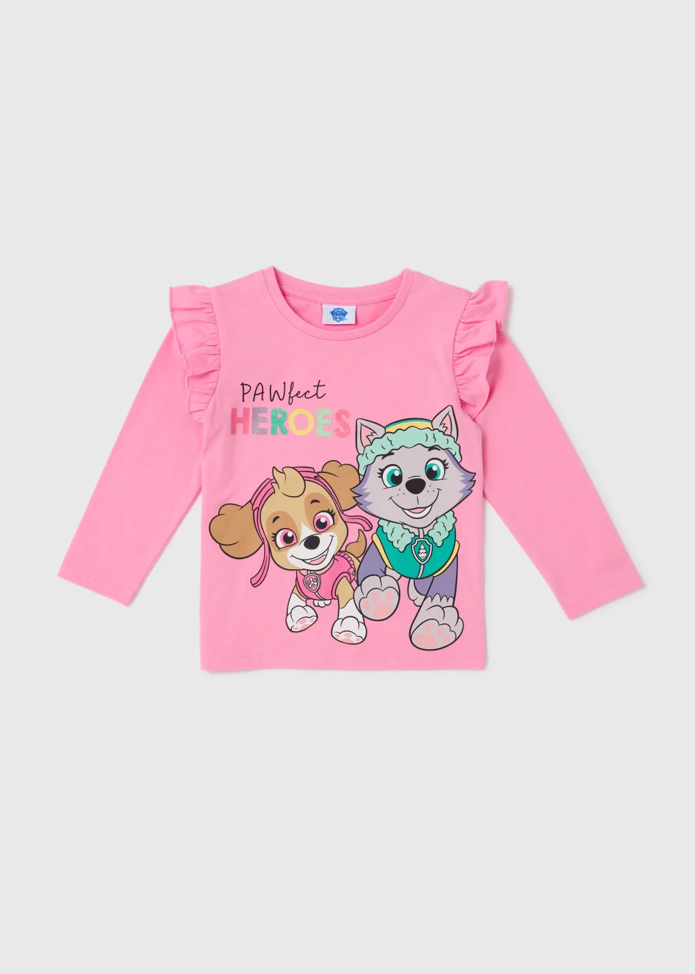Kids Pink Paw Patrol Long Sleeve T-Shirt (9mths-6yrs) - Age 9 - 12 Months Image 1
