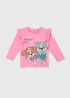Kids Pink Paw Patrol Long Sleeve T-Shirt (9mths-6yrs) - Age 9 - 12 Months Image 1