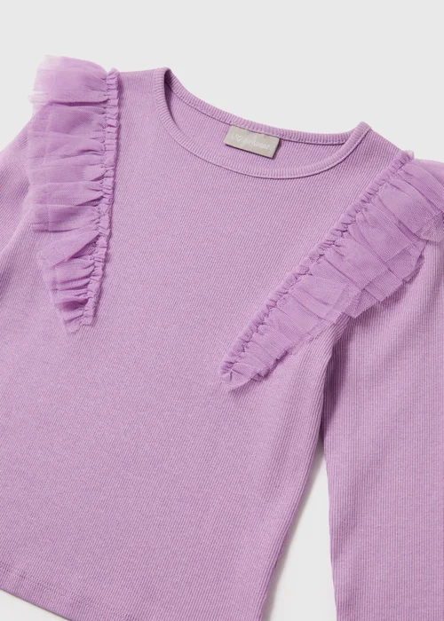 Girls Lilac Organza Top (7-13yrs) - 7 Yrs Image 2