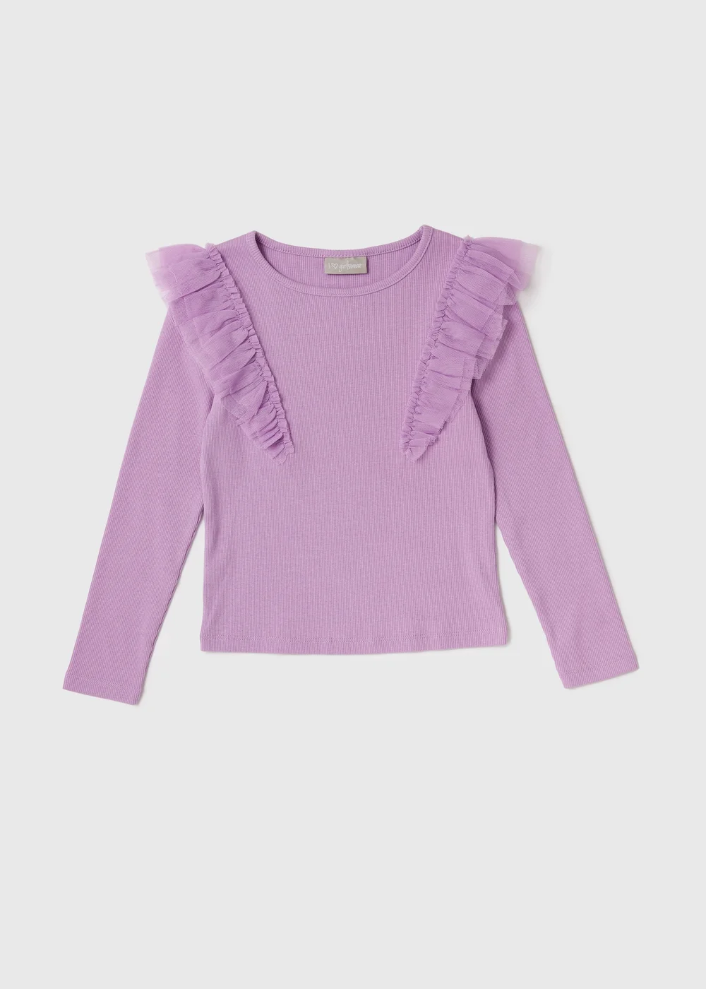 Girls Lilac Organza Top (7-13yrs) - 7 Yrs Image 1
