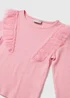 Girls Pink Organza Top (7-13yrs) - Age 7 Years Image 2