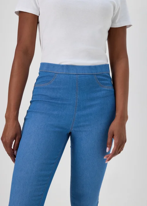 Blue Rosie Pull on High Rise Jeggings - 8/L29 Image 3