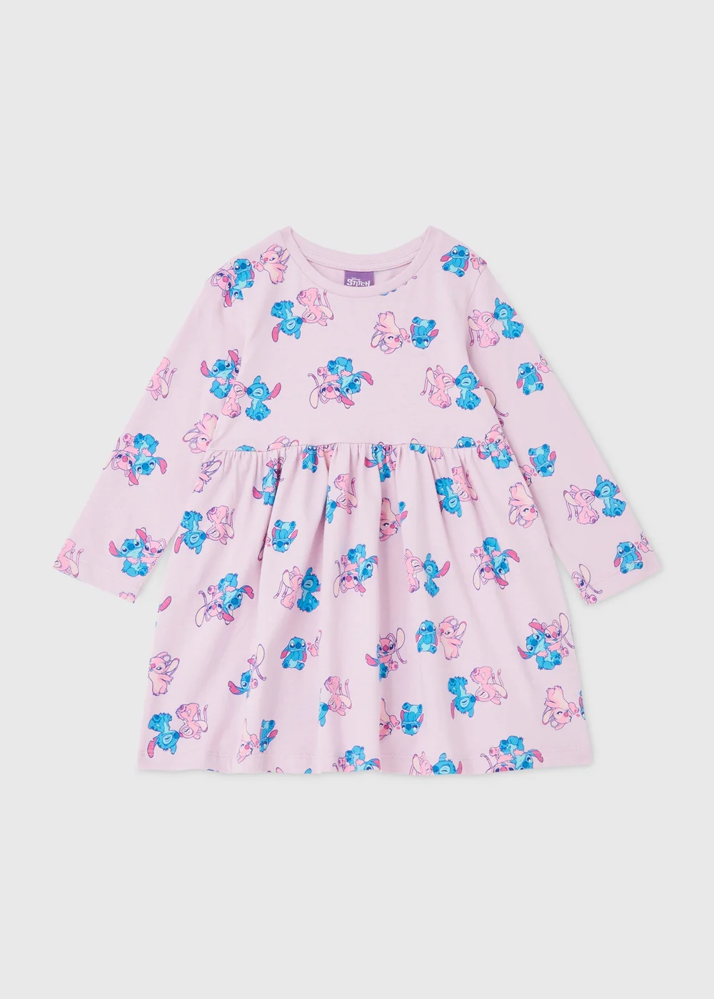 Disney Lilo & Angel Lilac Dress (3-9yrs) - 3 Yrs Image 1
