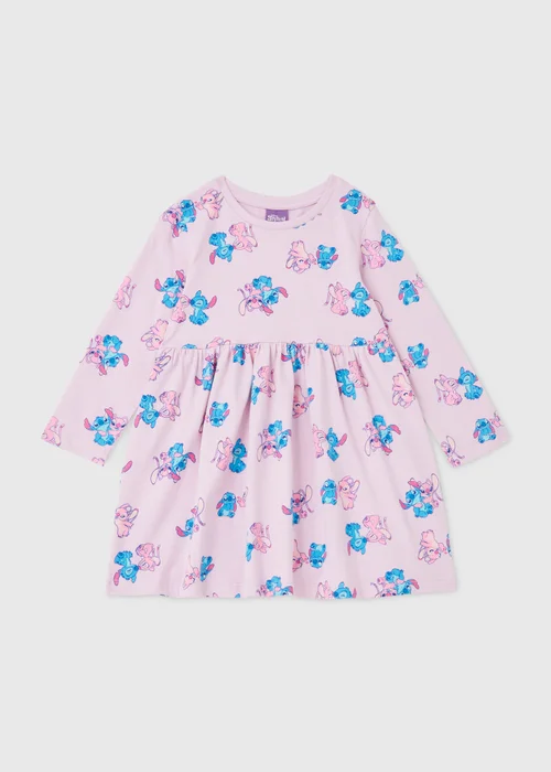 Disney Lilo & Angel Lilac Dress (3-9yrs) - 3 Yrs Image 1