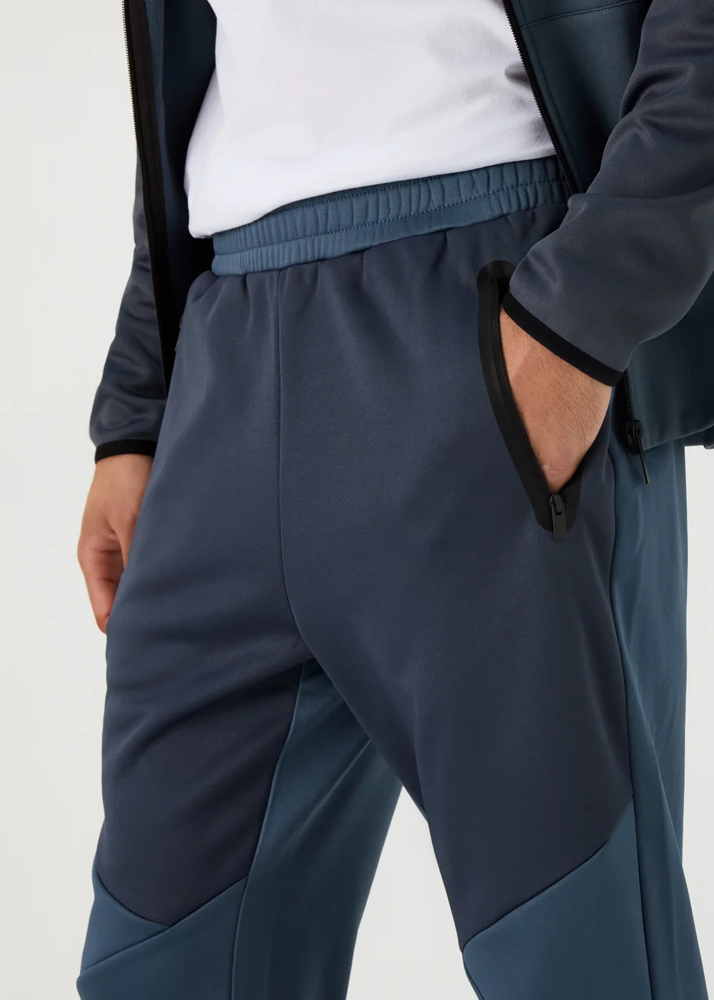 US Athletic Blue Bonded Fleece Joggers - Extra small Image 3