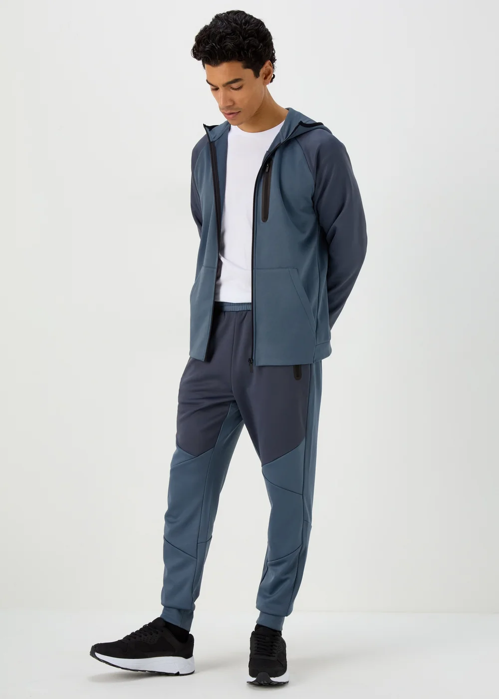 US Athletic Blue Bonded Fleece Joggers - Extra small Image 1
