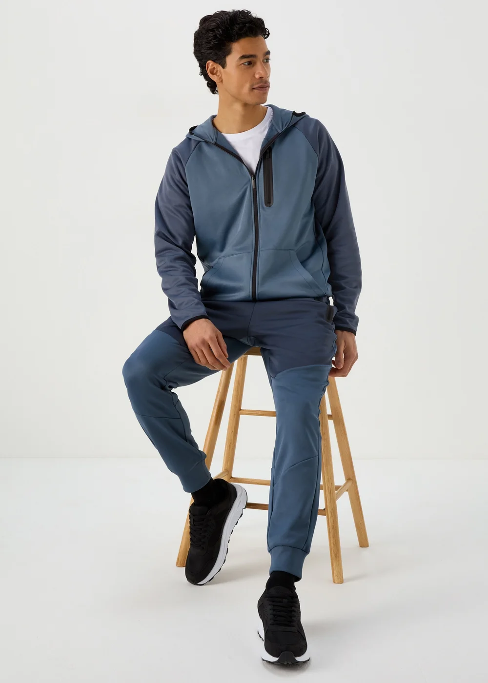 US Athletic Blue Bonded Fleece Joggers - Extra small Image 4