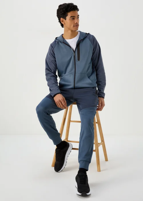 US Athletic Blue Bonded Fleece Joggers - Extra small Image 4
