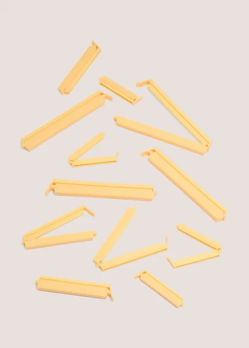 12 Pack Yellow Bag Clips Image 1