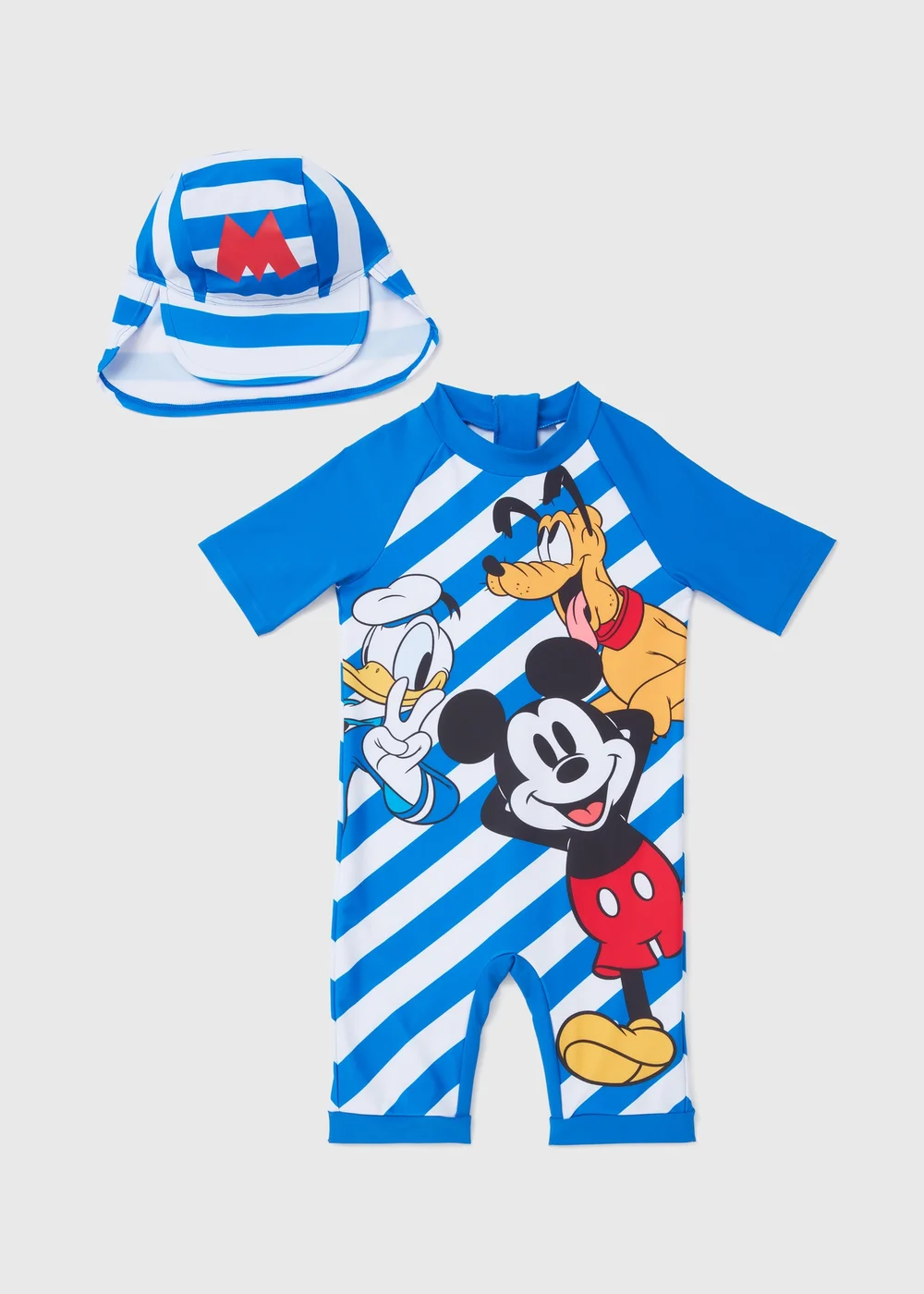 Kids Mickey Mouse Swimsuit & Hat Set (6mths-5yrs) - 2-3 Yrs Image 1