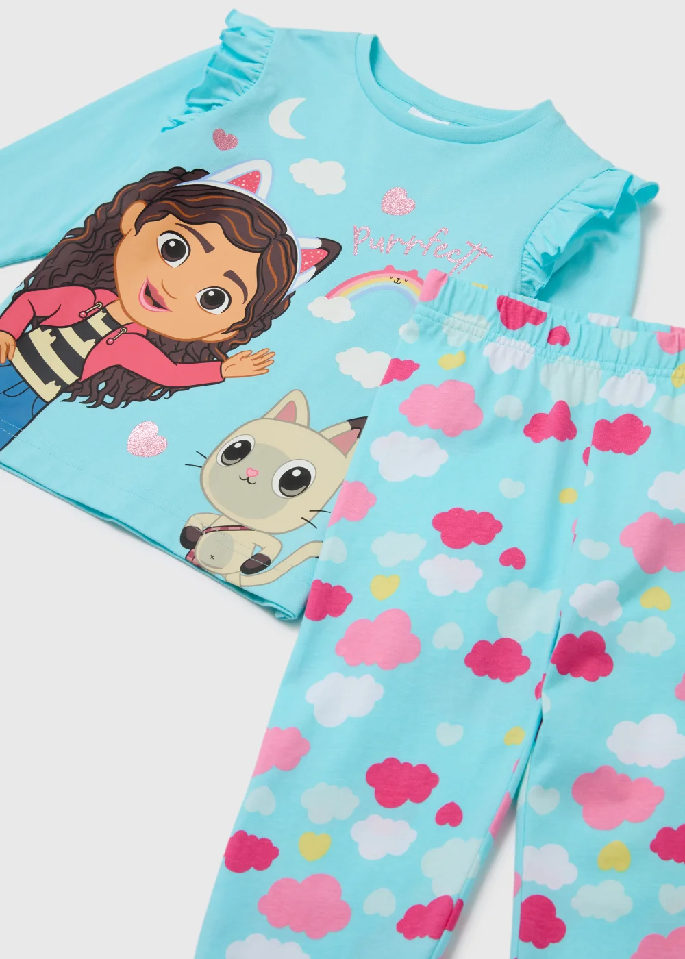 Girls Gabbys Doll House Blue Pyjama Set - Age 18 - 23 Months Image 2