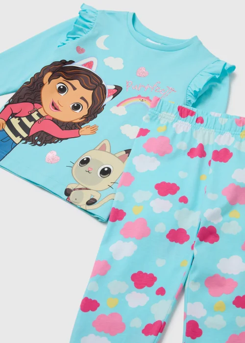 Girls Gabbys Doll House Blue Pyjama Set - Age 18 - 23 Months Image 2