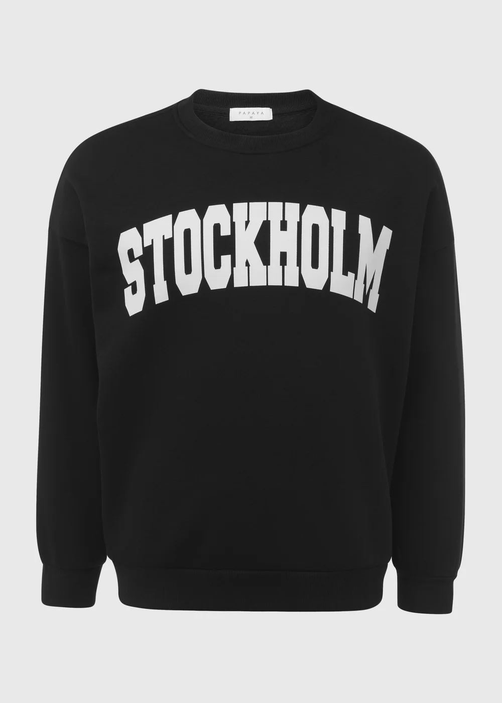 Black Stockholm Print Sweatshirt - S Image 5