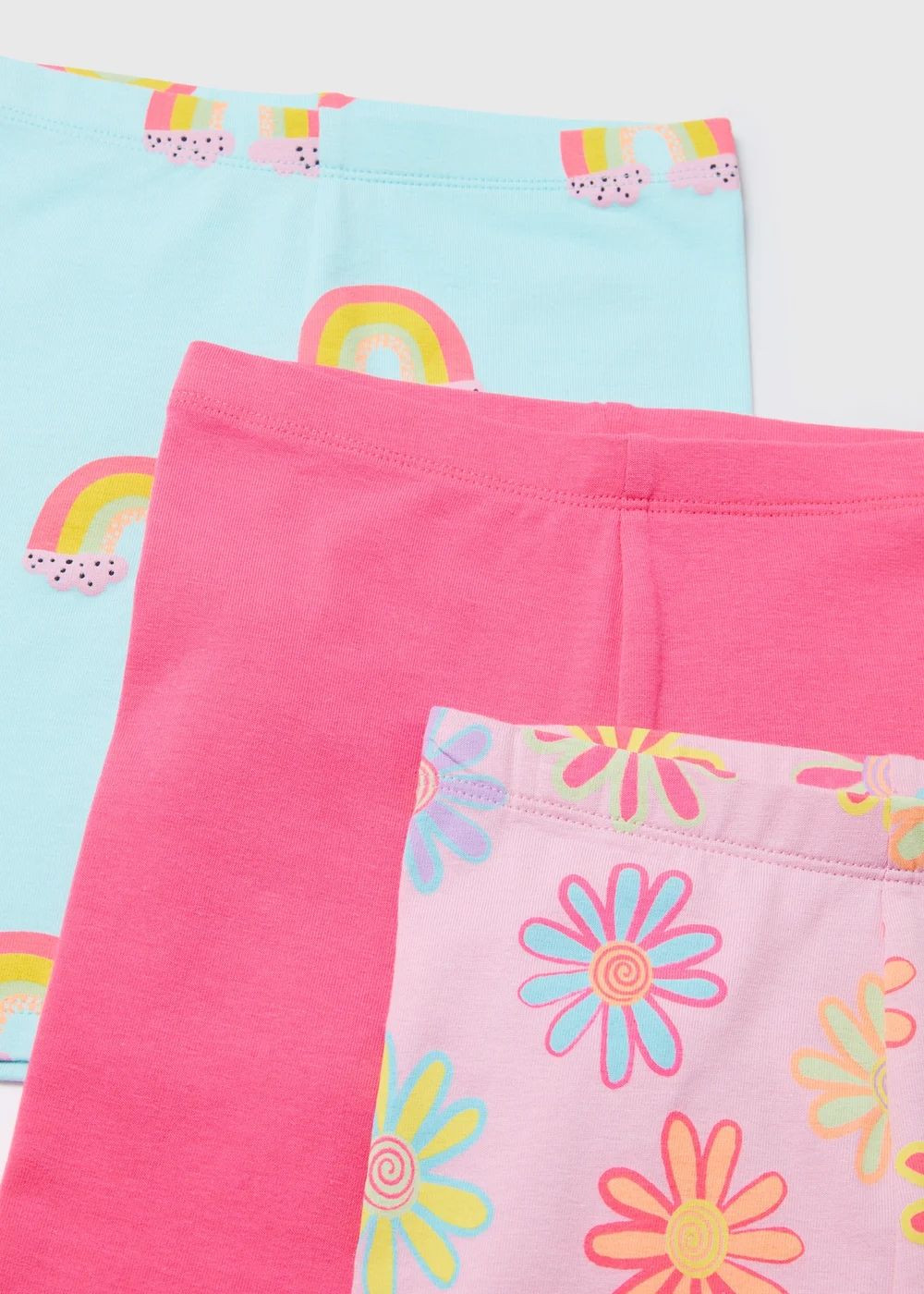 3 Pack Girls Holiday Cycle Shorts (1-7yrs) - 1 half year to 2 Image 2