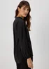 Et Vous Black Zip Up Blouse - Size 8 Image 4