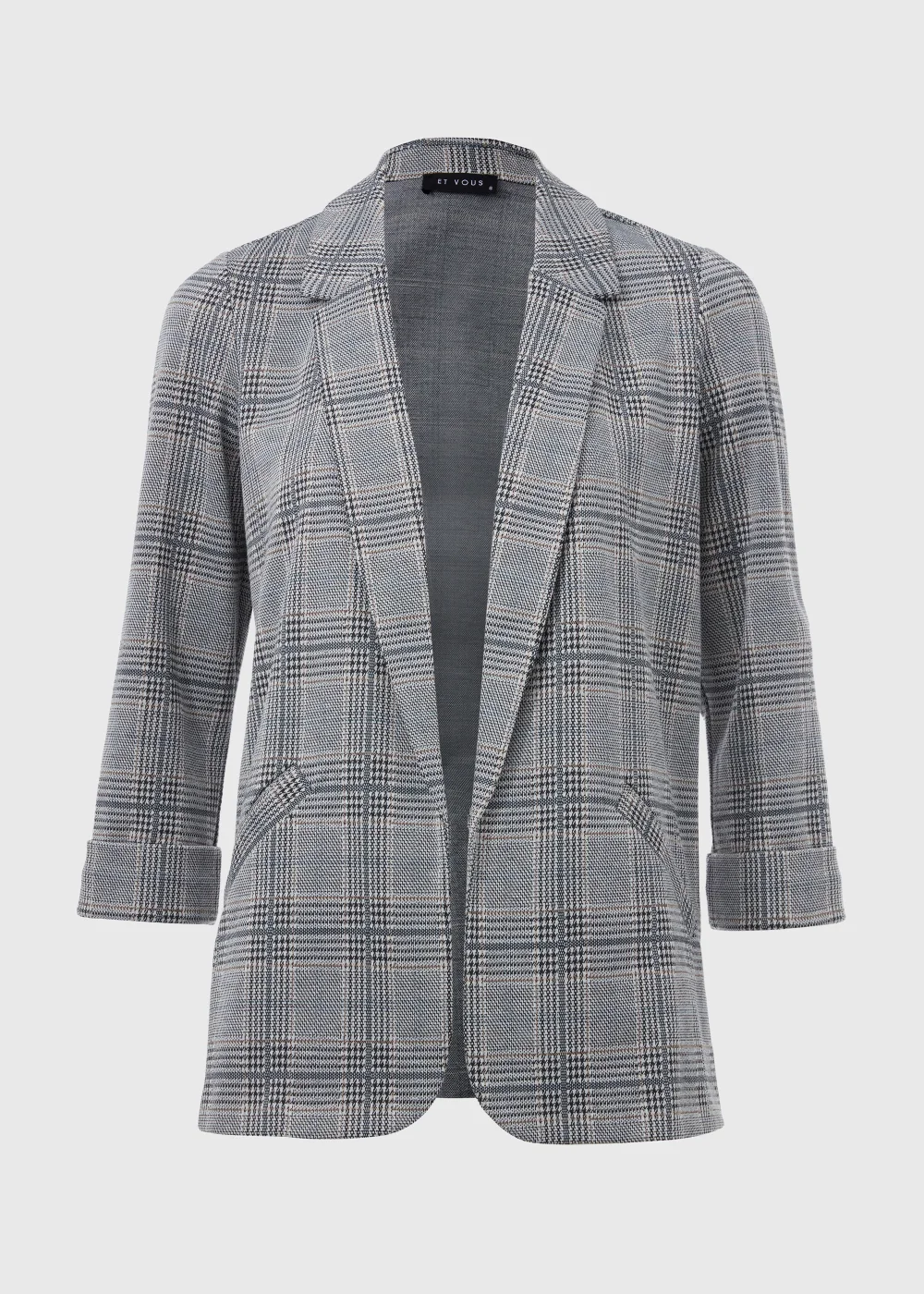 Et Vous Grey Check Ponte Blazer - 8 Image 5