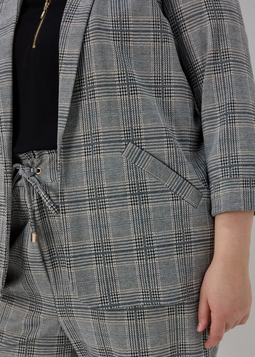 Et Vous Grey Check Ponte Blazer - 8 Image 3