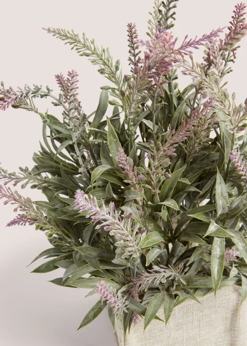 Lavender In Woven Pot (36cm x 11cm x 11cm) Image 2