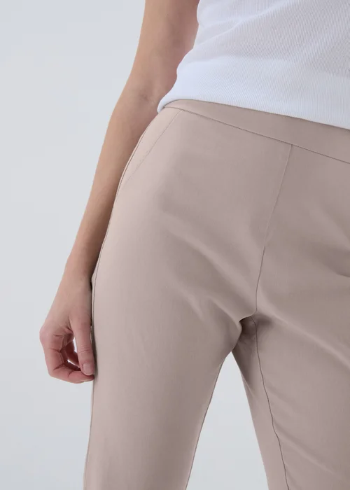 Stone Bengaline Crop Trousers - 8 Image 3