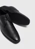Black PU Derby Wide Fit Formal Shoes - Size 6 Image 2