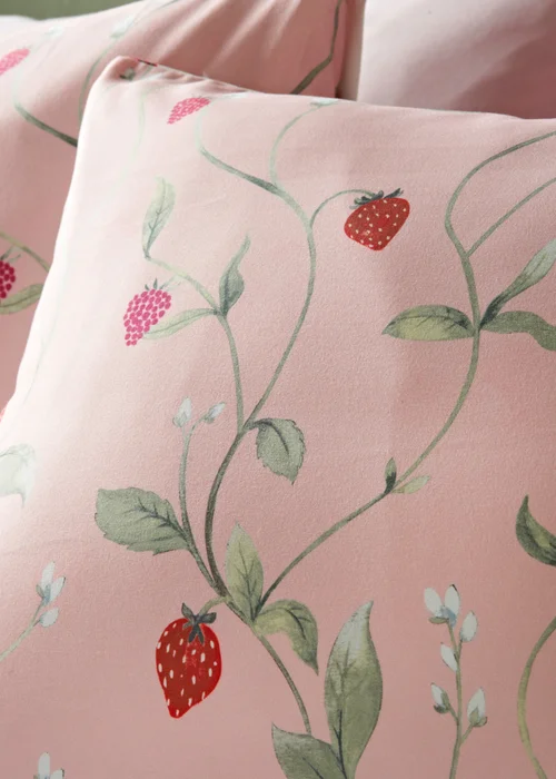 Pink Strawberry Duvet Set - Single Image 3