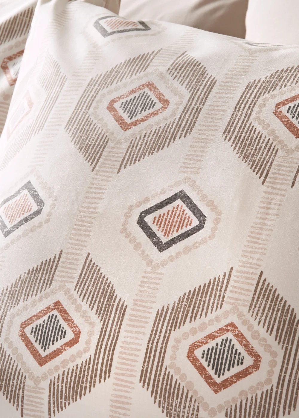 Cream Aztec Duvet Set - Single Image 2
