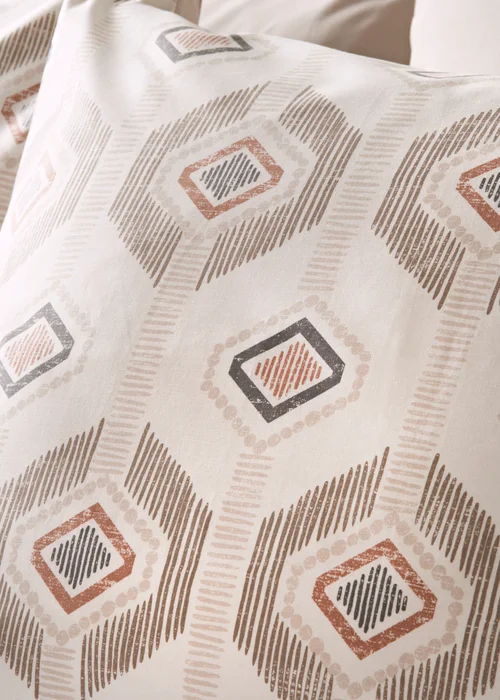Cream Aztec Duvet Set - Single Image 2