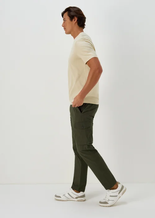 Khaki Smart Cargo Trousers - 30 Waist Regular Image 1