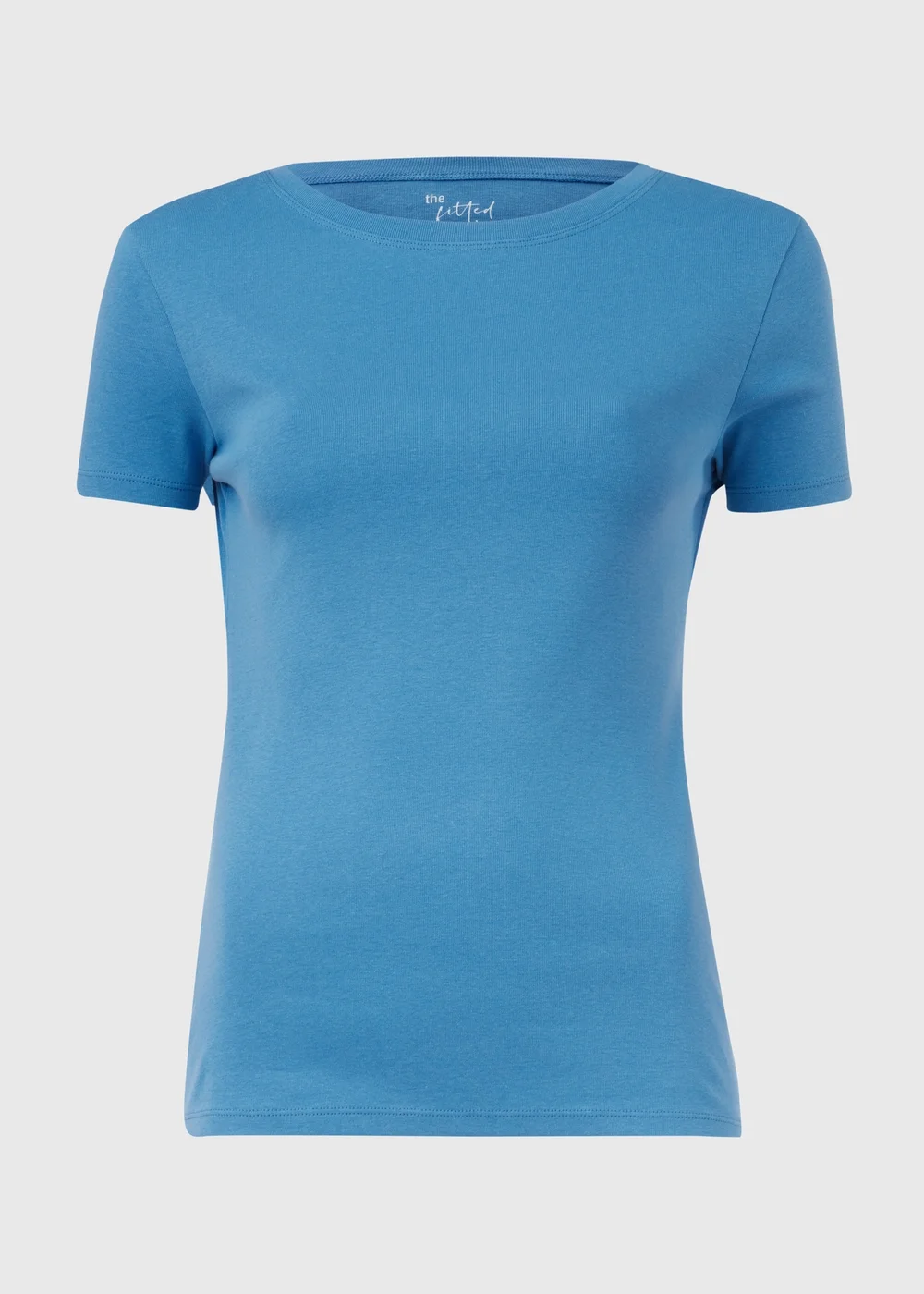 Blue Short Sleeve Fitted T-Shirt - 8 Image 5