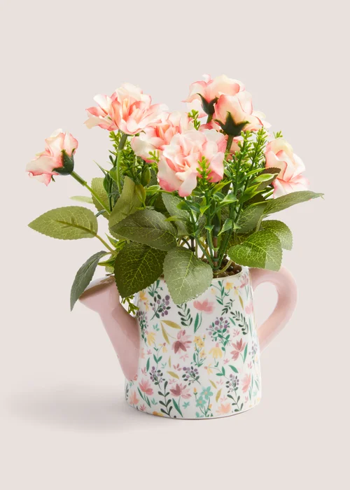 Watering Can Floral Planter (15cm x 20cm) Image 1