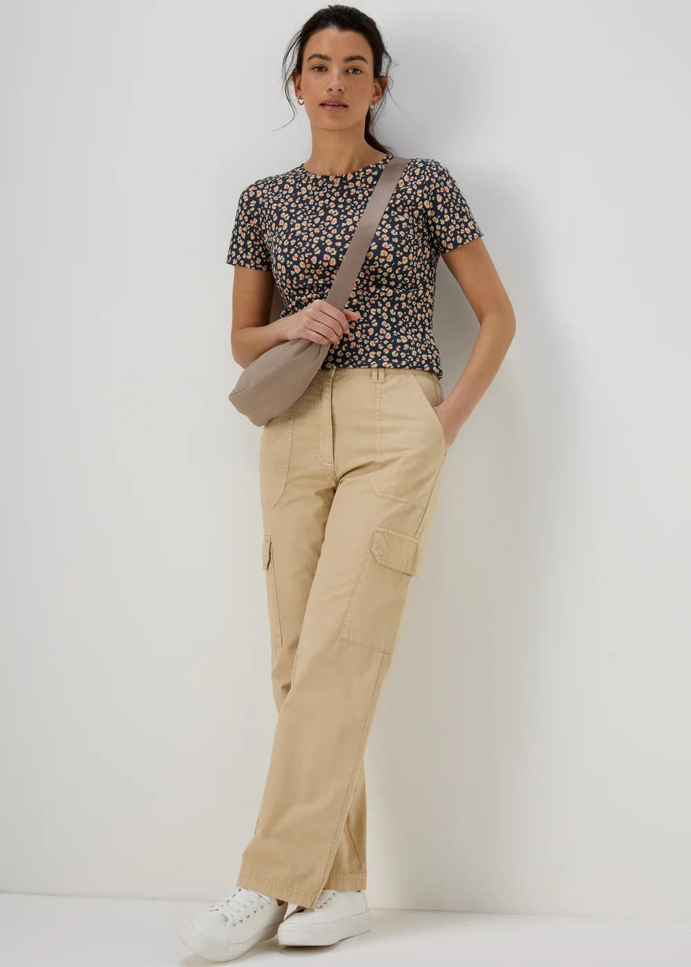 Navy Leopard Print Perfect T-Shirt - 8 Image 1