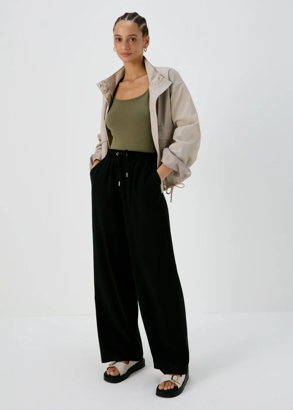 Khaki Essential Cami Top - 8 Image 4