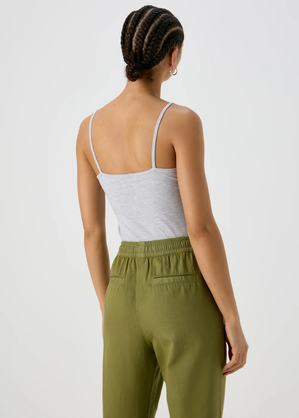 Grey Marl Essential Cami Top - 8 Image 2