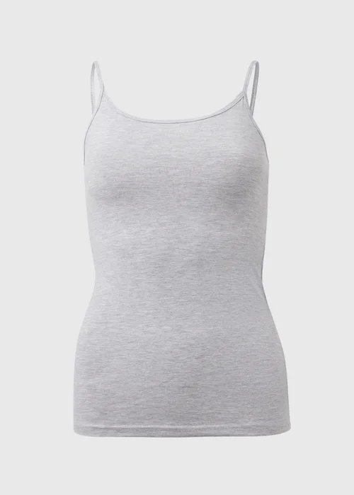 Grey Marl Essential Cami Top - 8 Image 5