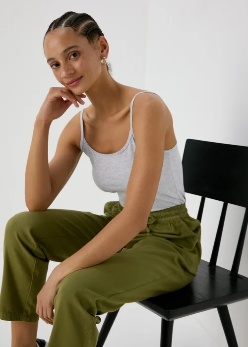 Grey Marl Essential Cami Top - 8 Image 1