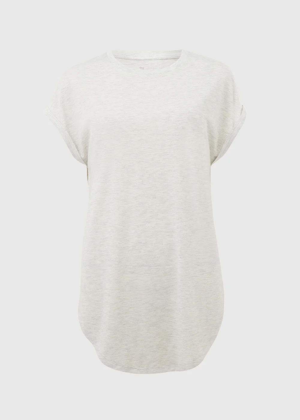 Grey Longline T-Shirt - Small Image 5