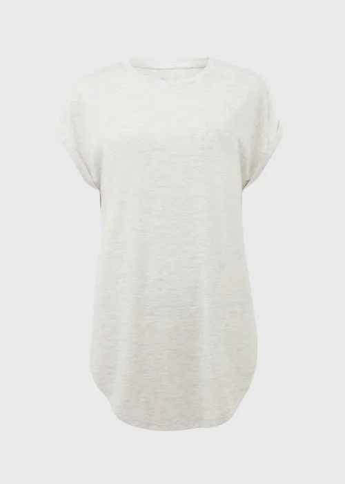 Grey Longline T-Shirt - Small Image 5