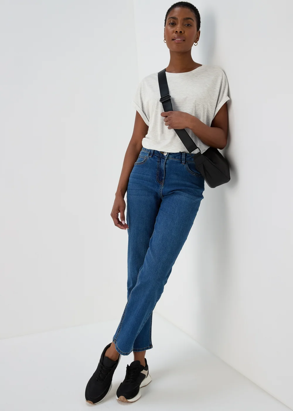 Grey Longline T-Shirt - Small Image 4