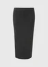 Charcoal Soft Touch Midi Skirt - Size 8 Image 5