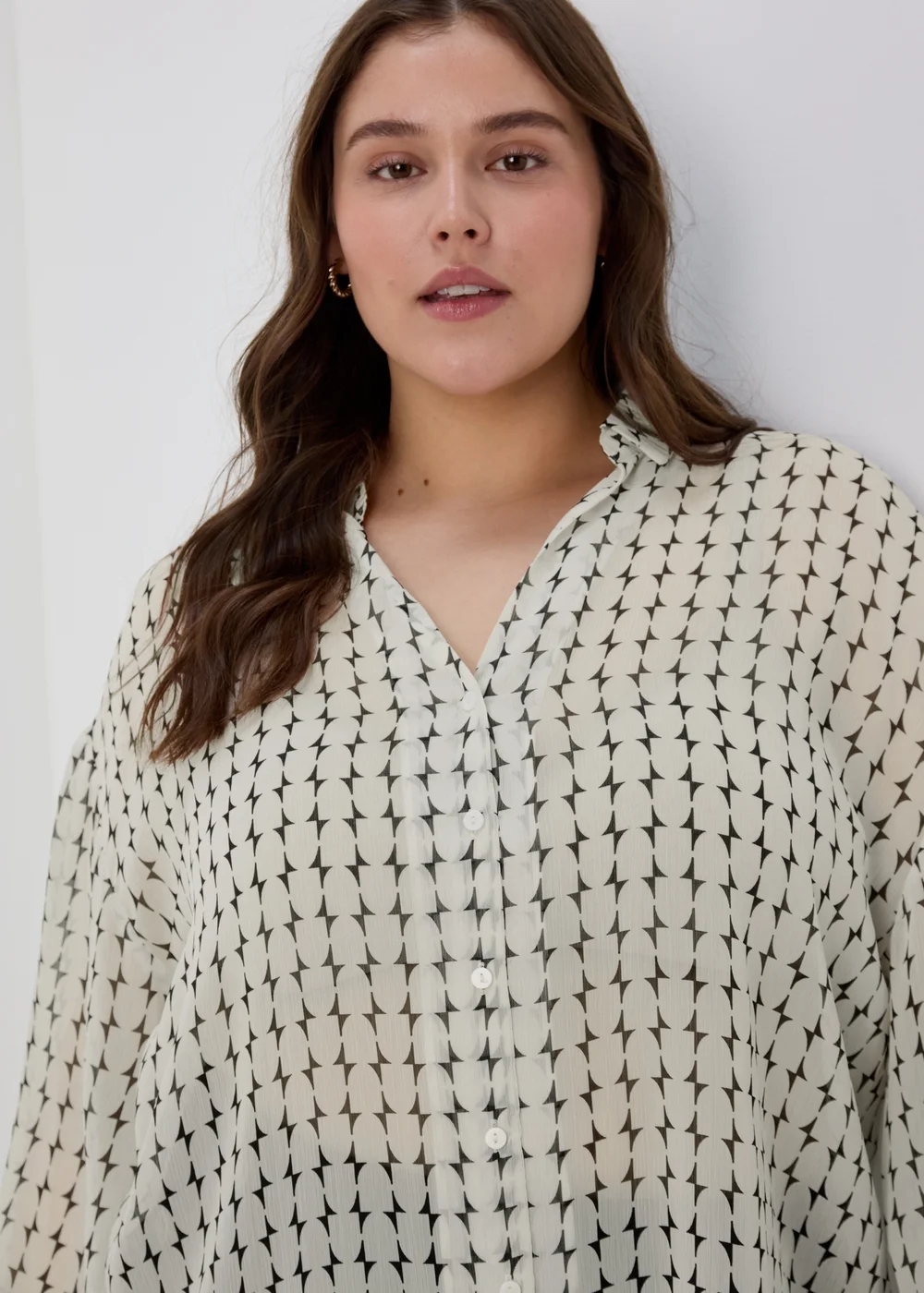 Et Vous Black Print Yoryu Blouse - 8 Image 5
