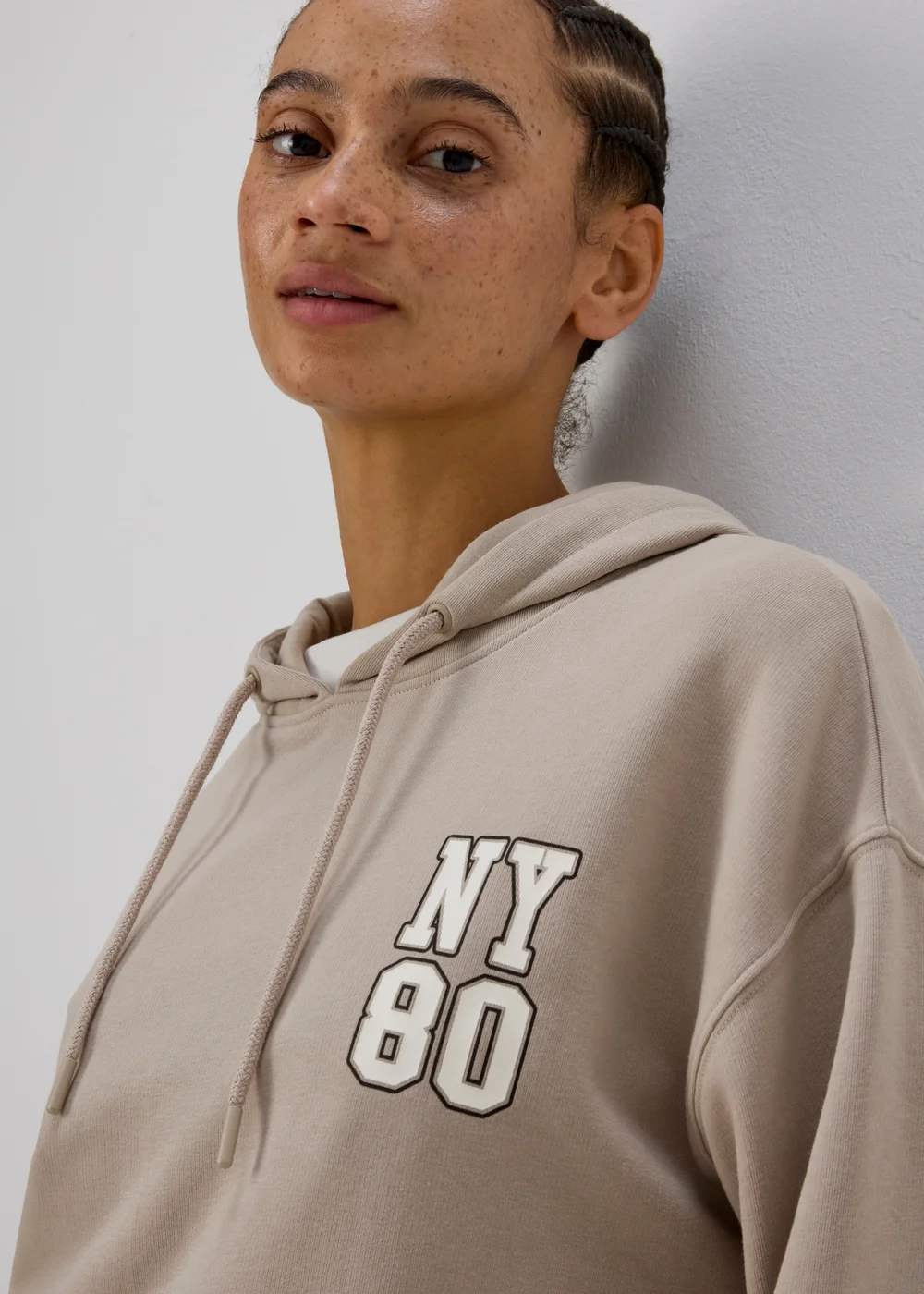Black Printed NYC Hoodie - S Image 3