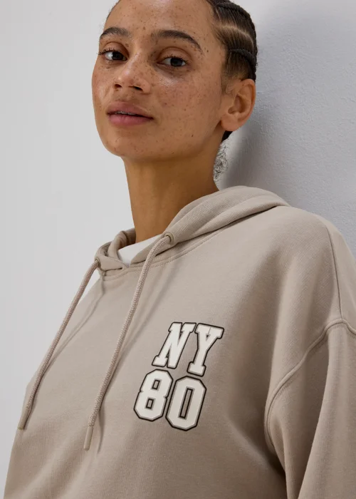 Black Printed NYC Hoodie - S Image 3
