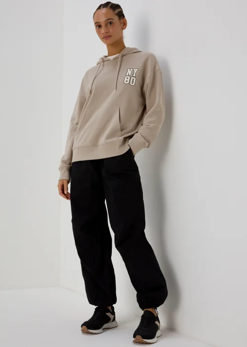 Black Printed NYC Hoodie - S Image 4