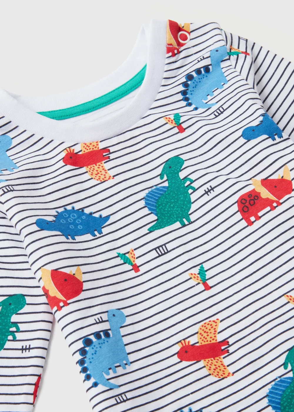 Baby Blue Dino T-Shirt & Cargo Set (Newborn-23mths) - 0-3 months Image 2