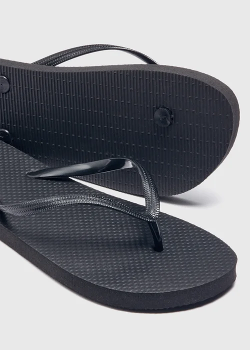 Black Flip Flops - S Image 2
