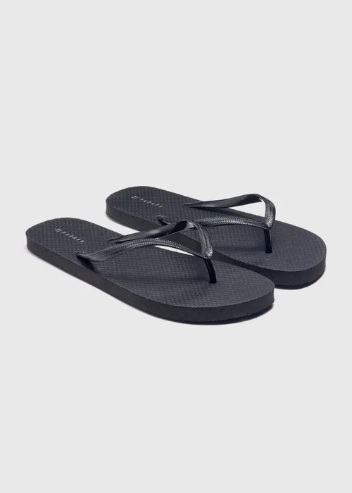 Black Flip Flops - S Image 1