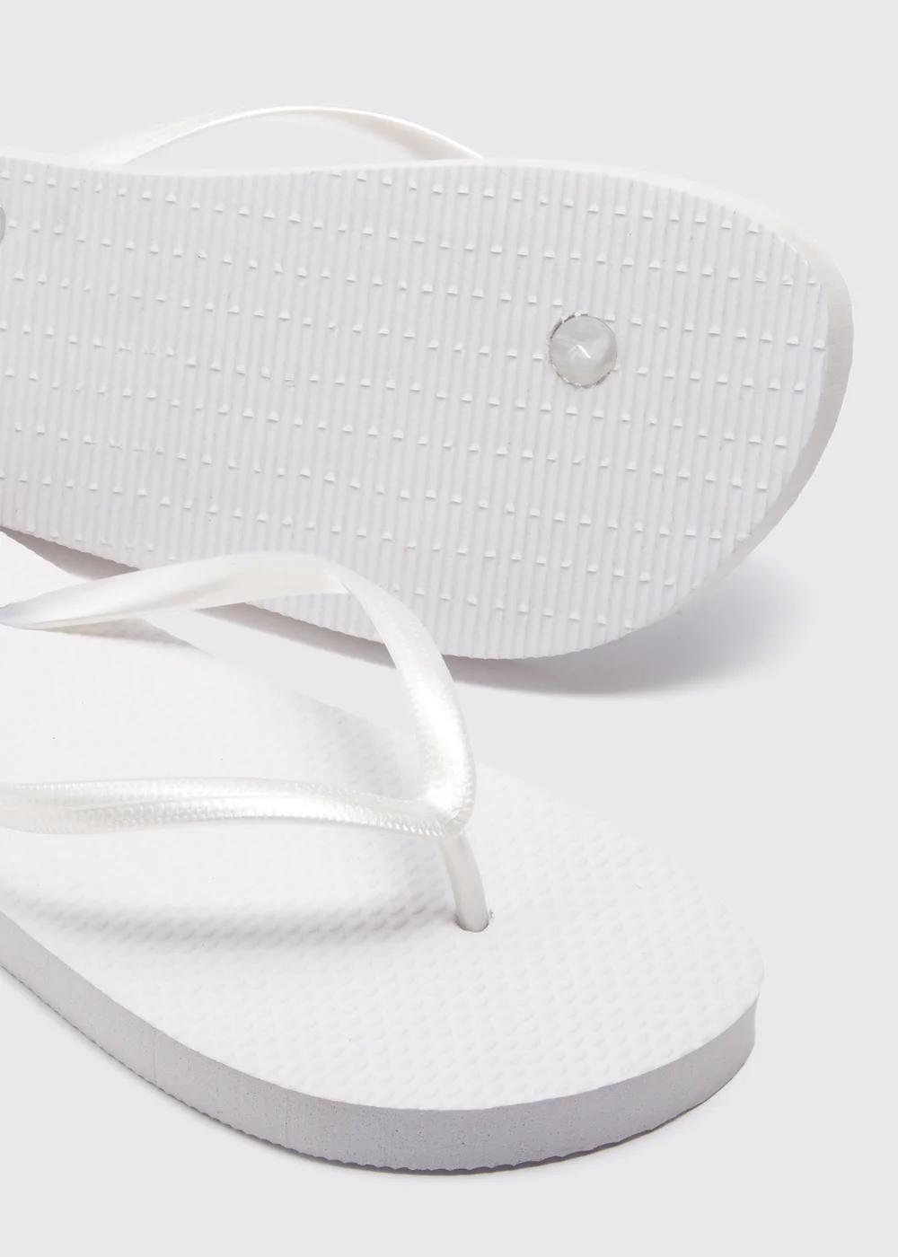White Flip Flops - Small Image 2