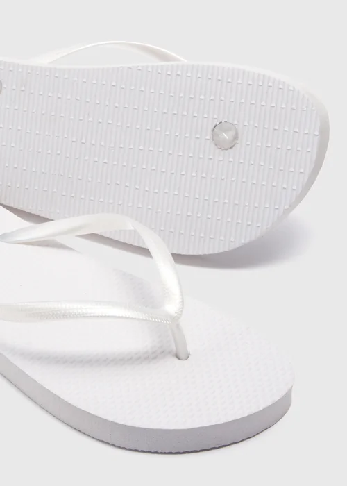 White Flip Flops - Small Image 2