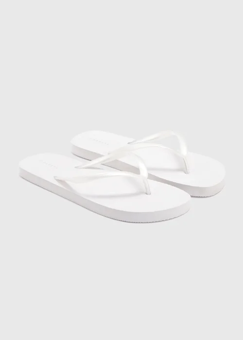 White Flip Flops - Small Image 1