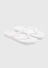 White Flip Flops - Small Image 1